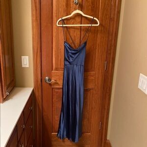 Petal & Pup Blue Ruched Spaghetti Strap Sundress